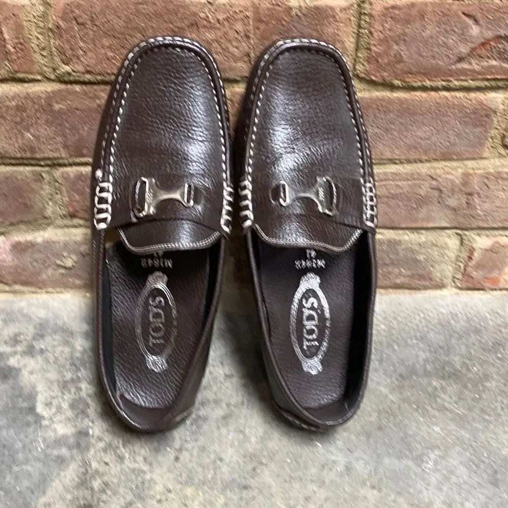 Tod’s Brown Driving Slip On Loafer Shoes Size 7